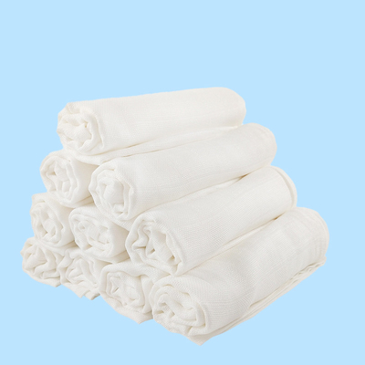 Algodón de bambú Gauze Blankets Five Layers White Gauze Fabric del suavemente 70% el 30%