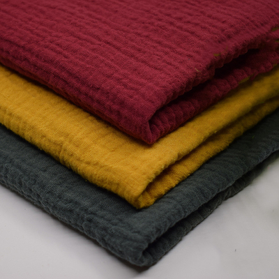 156X120 crespón Gauze Fabric 40SX40S Gauze Blanket No Flurescent Agant orgánico