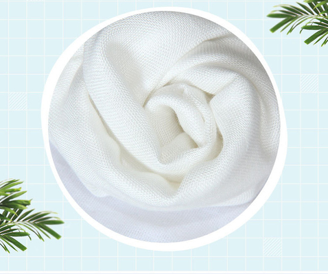 Algodón tejido 60S blanco natural Gauze Fabrics 120GSM Gauze Cloth Diapers del llano