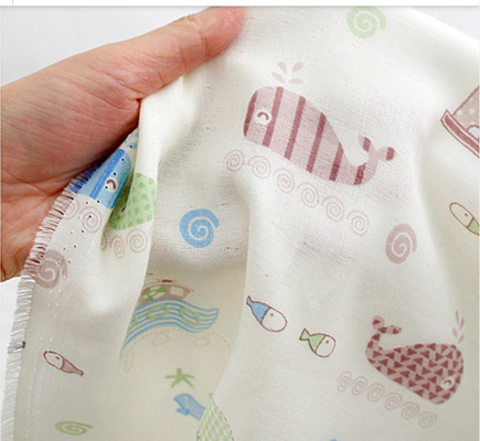 Cinco capas de Gauze Fabric Swaddle Cloth Fabric grueso 57 pulgadas de par en par