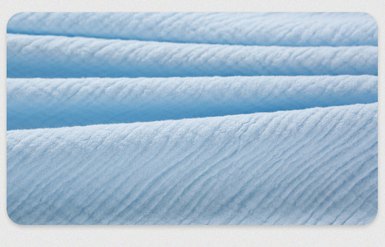 40S natural peinó la toalla de Gauze Fabric Two Layer Dribble del crespón del algodón