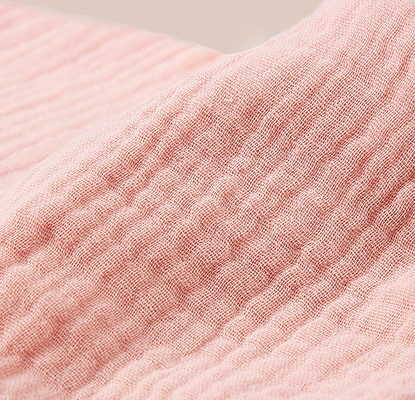 Ningún agente fluorescente 58" crespón Gauze Fabric Gauze Receiving Blanket 180GSM