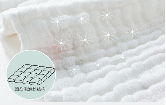 Envoltura de bambú Gauze Fabric Baby Products Lightweight del algodón del 30% el 70%