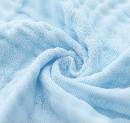 Absorción de agua inmediata azul de Gauze Fabric 40S 220GSM de la envoltura de la capa multi