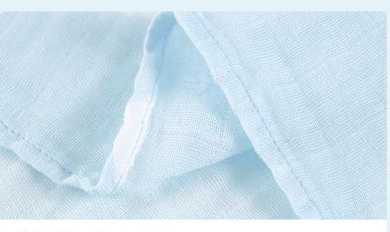 firmeza de color fuerte modal azul tejida caja fuerte de Gauze Towels el 100% del bebé 30S