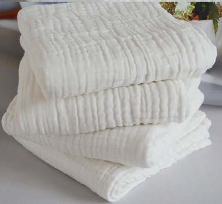 Grado suave 100% de Gauze Fabric Two Layer Baby de la envoltura del algodón de la fibra