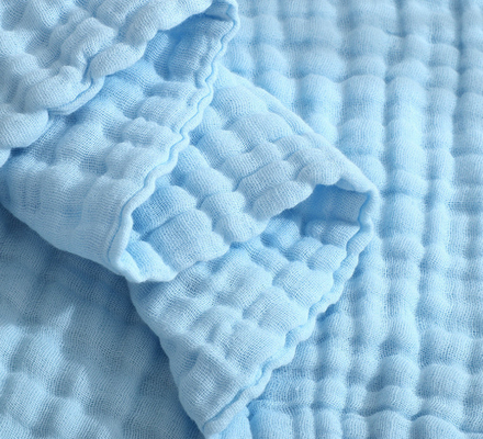 Manta blanca 180GSM 195GSM de la muselina del algodón de Multilayers cómoda