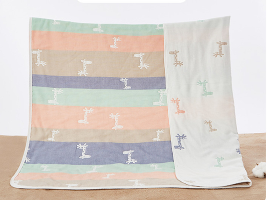 telar jacquar orgánico Gauze Material de la tela 160gsm del telar jacquar del algodón 30S