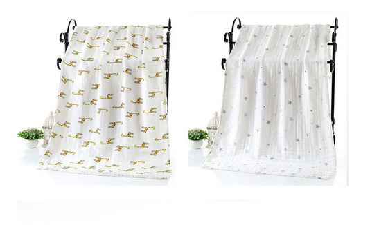 Caja fuerte cuatro capas del anti-bacteriano de recepción de bambú Gauze Fabric ancho adicional de las mantas