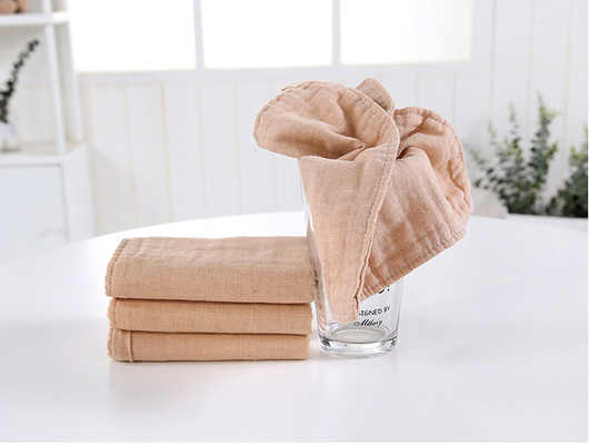 Tela tejida 175X135 estática anti de Gauze Fabric Brown Tan Gauze del algodón