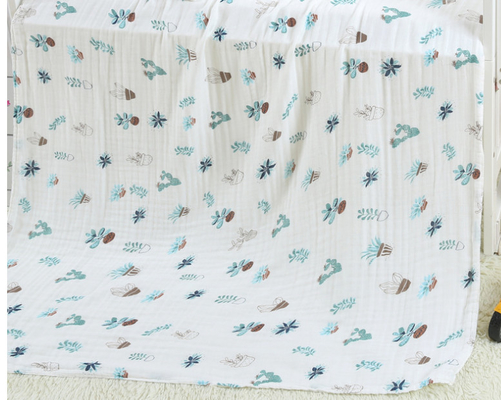 Ninguna sequedad rápida fluorescente de Swaddle Gauze Fabric Baby Bath Towels del agente