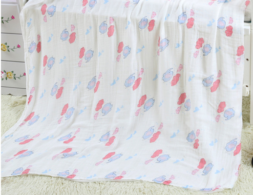Ninguna sequedad rápida fluorescente de Swaddle Gauze Fabric Baby Bath Towels del agente