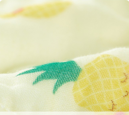 Sostenible recién nacido de impresión animal de Gauze Fabric Swaddle Wrap For del algodón orgánico