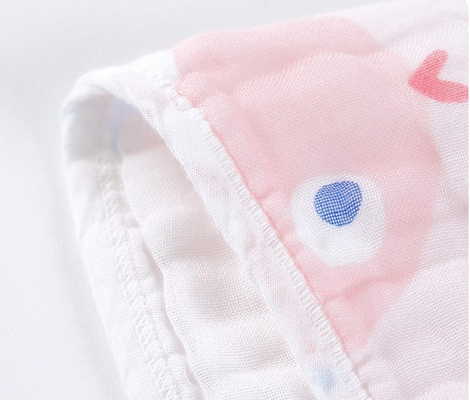 Sostenible recién nacido de impresión animal de Gauze Fabric Swaddle Wrap For del algodón orgánico