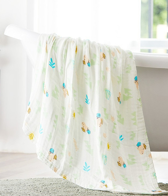 Cinco capas de 240GSM Gauze Fabric Swaddle Blanket Fabric fino respirable