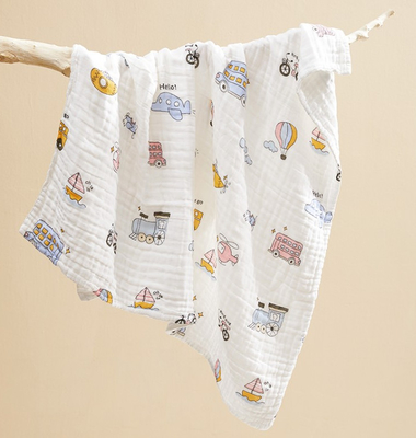 Tela de la ropa del bebé de la resistencia de 240GSM Gauze Swaddle Fabric Good Cold
