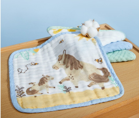Seis capas del algodón del bebé tejido 40S de Gauze Fabric Gauze Handkerchief For