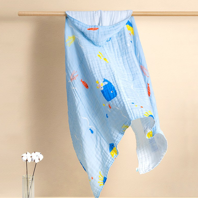 Cuatro capas imprimieron a Gauze Fabric tela suave del bebé de la anchura de 53 pulgadas