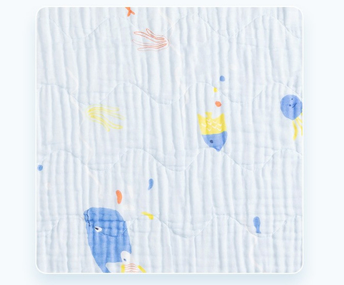 57 pulgadas 58 avanzan lentamente la toalla blanca del lecho de Gauze Cotton Fabric Children Clothing