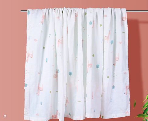 Sequedad impresa natural altamente absorbente de Gauze Fabric Three Layers Quick