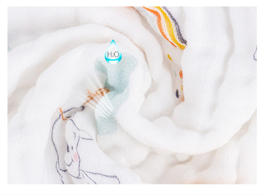 Paños pesados del eructo del pañal de Gauze Fabric 40S 210gsm del algodón de la ropa de los niños