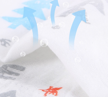 57 pulgadas 58 avanzan lentamente la toalla blanca del lecho de Gauze Cotton Fabric Children Clothing