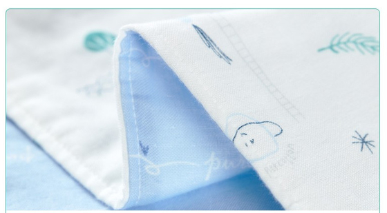 Imprimiendo natural grueso el pañal de la manta de la envoltura del crespón 260GSM de la fibra 40S las toallas de baño cubren seis capas de Gauze Cotton Fabric