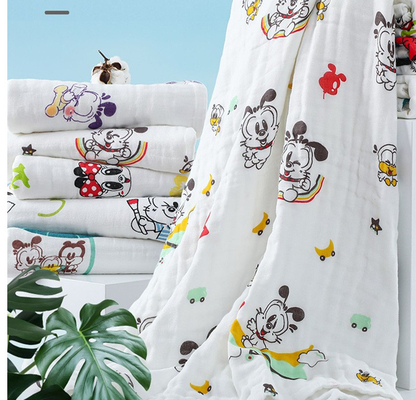 Paños pesados del eructo del pañal de Gauze Fabric 40S 210gsm del algodón de la ropa de los niños