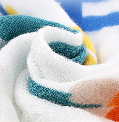 Pele al bebé amistoso Gauze Fabric de la suavidad de la firmeza los paños recién nacidos del eructo de 53 pulgadas