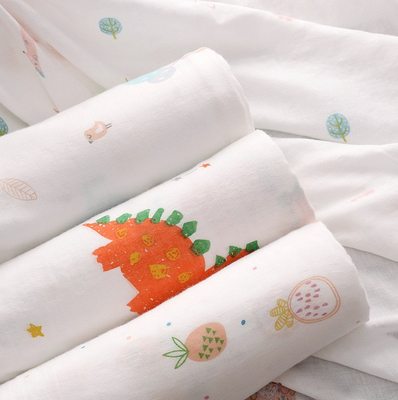 Doble blanco de múltiples capas Gauze Fabric
