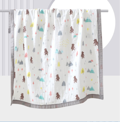 Capa peinada modelo vivo Gauze Fabric Infants Cover Wrap del algodón 4