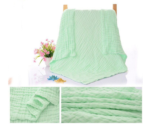 Bebé verde claro Gauze Blankets 200GSM