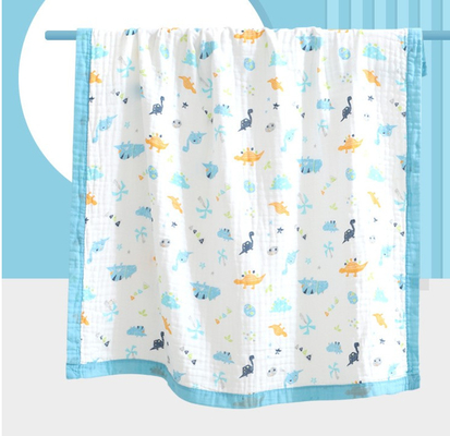 Capa preciosa Gauze Fabric 200gsm de la impresión 4 de los animales ningún agente fluorescente