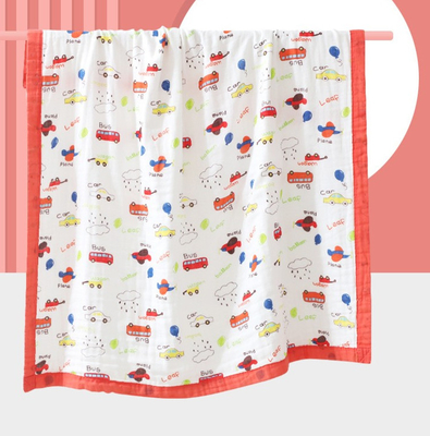 Capa preciosa Gauze Fabric 200gsm de la impresión 4 de los animales ningún agente fluorescente