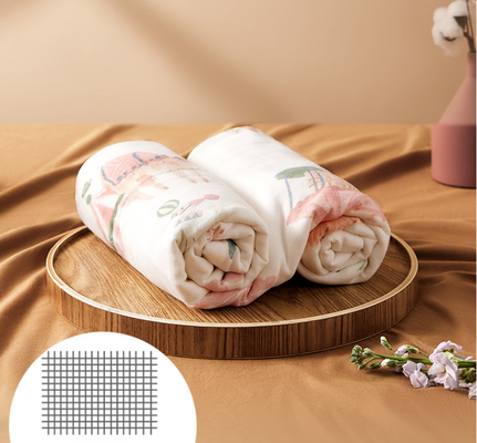 Capa preciosa Gauze Fabric 200gsm de la impresión 4 de los animales ningún agente fluorescente