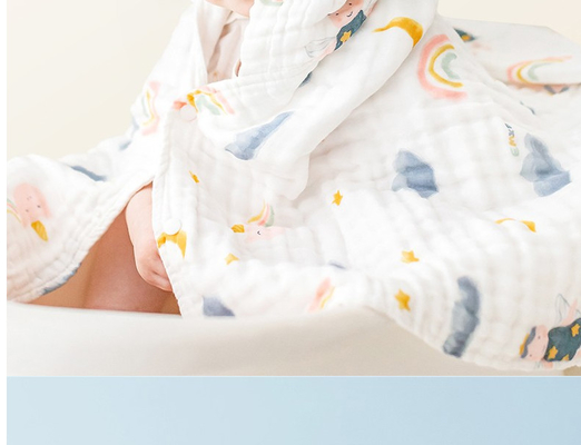 Eco Gauze Fabric Baby Gauze Blankets natural amistoso el 100m/rollo
