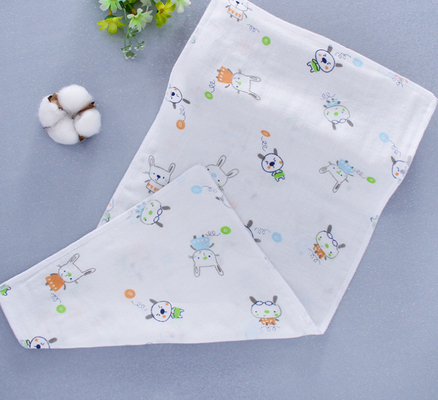 pañuelo de los niños de Gauze Fabric Anti Uv 110GSM del algodón del doble 60S