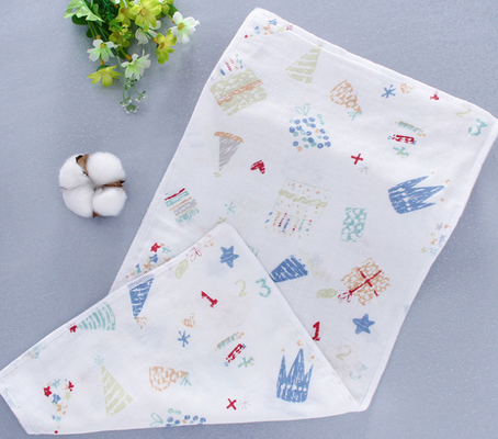 pañuelo de los niños de Gauze Fabric Anti Uv 110GSM del algodón del doble 60S
