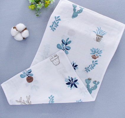 pañuelo de los niños de Gauze Fabric Anti Uv 110GSM del algodón del doble 60S