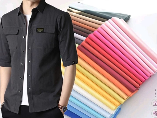 Lleve - la tela de armadura llana resistente 40sX40s 133X100 138GSM para el vestido de la camisa