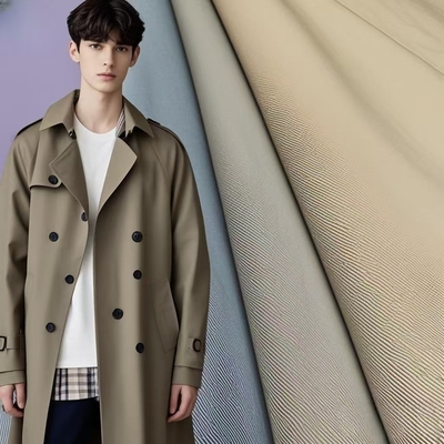 TC 65% de algodón 35% de poliéster de tejido de twill 210gsm chaquetas y ropa exterior pantalones y pantalones de tejido