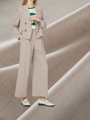 66% Poliéster 30% Rayón 4% Spandex Material de Negocios Uniforme Pantalones y Faldas Trajes de Viaje Tela