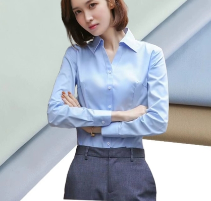 60% Algodón 40% Poliéster Tejido CVC  Pantalones Ropa de Trabajo Diaria 125gsm Camisa de Oficina Ropa