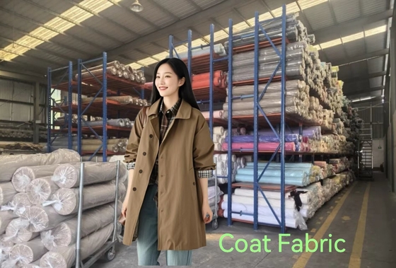 35% de algodón / 65% de poliéster 240 g/m2 ropa de trabajo chaqueta uniforme abrigos tejido