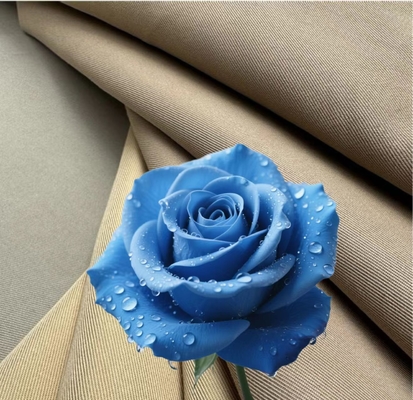TC 65% de algodón 35% de poliéster de tejido de twill 210gsm chaquetas y ropa exterior pantalones y pantalones de tejido