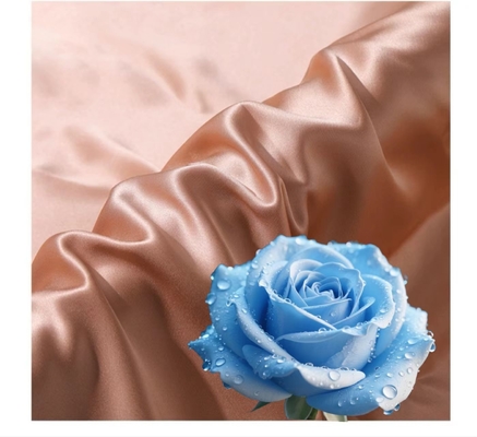 Imitación de seda 95%Polyester 5% Spandex Satin Polyyester 120gsm Activwear Cocktail Dresse Tejido