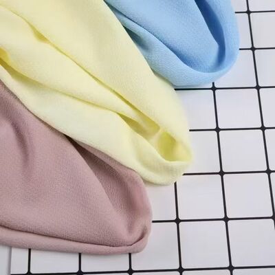 75GSM Tejido de chifón con toque suave Tejido de chifón vestido de moda Tejido de chifón ligero