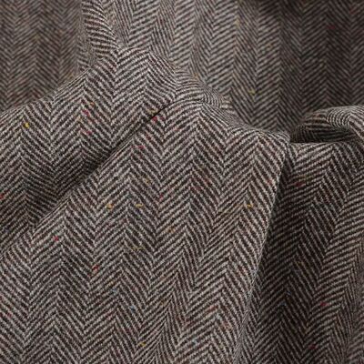225 GSM Herringbone 50% de lana, abrigo, traje de tela, elegancia atemporal con un estilo europeo noble