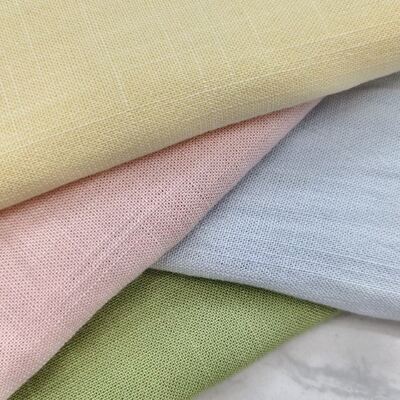 220 GSM Tejido de lino de rayón resistente a las arrugas y transpirable para blusas y camisas