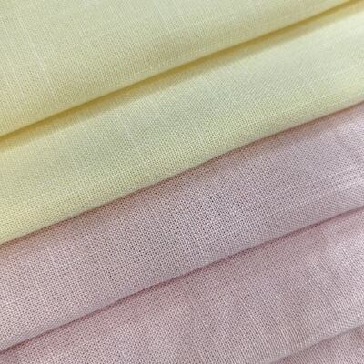 220 GSM Tejido de lino de rayón resistente a las arrugas y transpirable para blusas y camisas